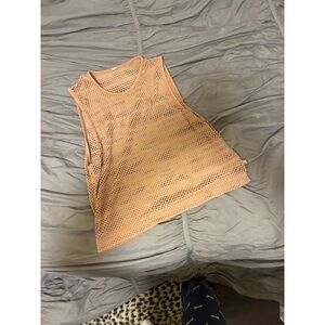 lululemon athletica Tan Mesh Tank Top